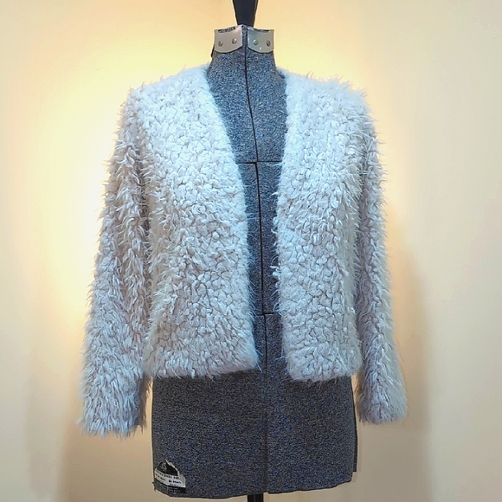 🎉Host Pick🎉7 For All Mankind Girl's Cream Teddy Jacket
